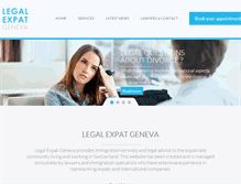 Tablet Screenshot of legalexpatgeneva.com